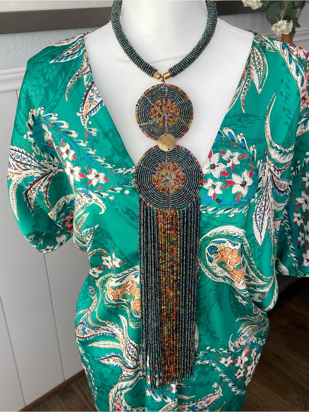 Hand-crafted African Maasai Beaded Necklace